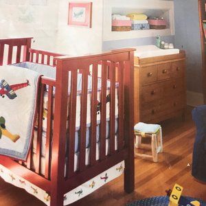 Pottery Barn Kids Rare Airplane Nursery Set